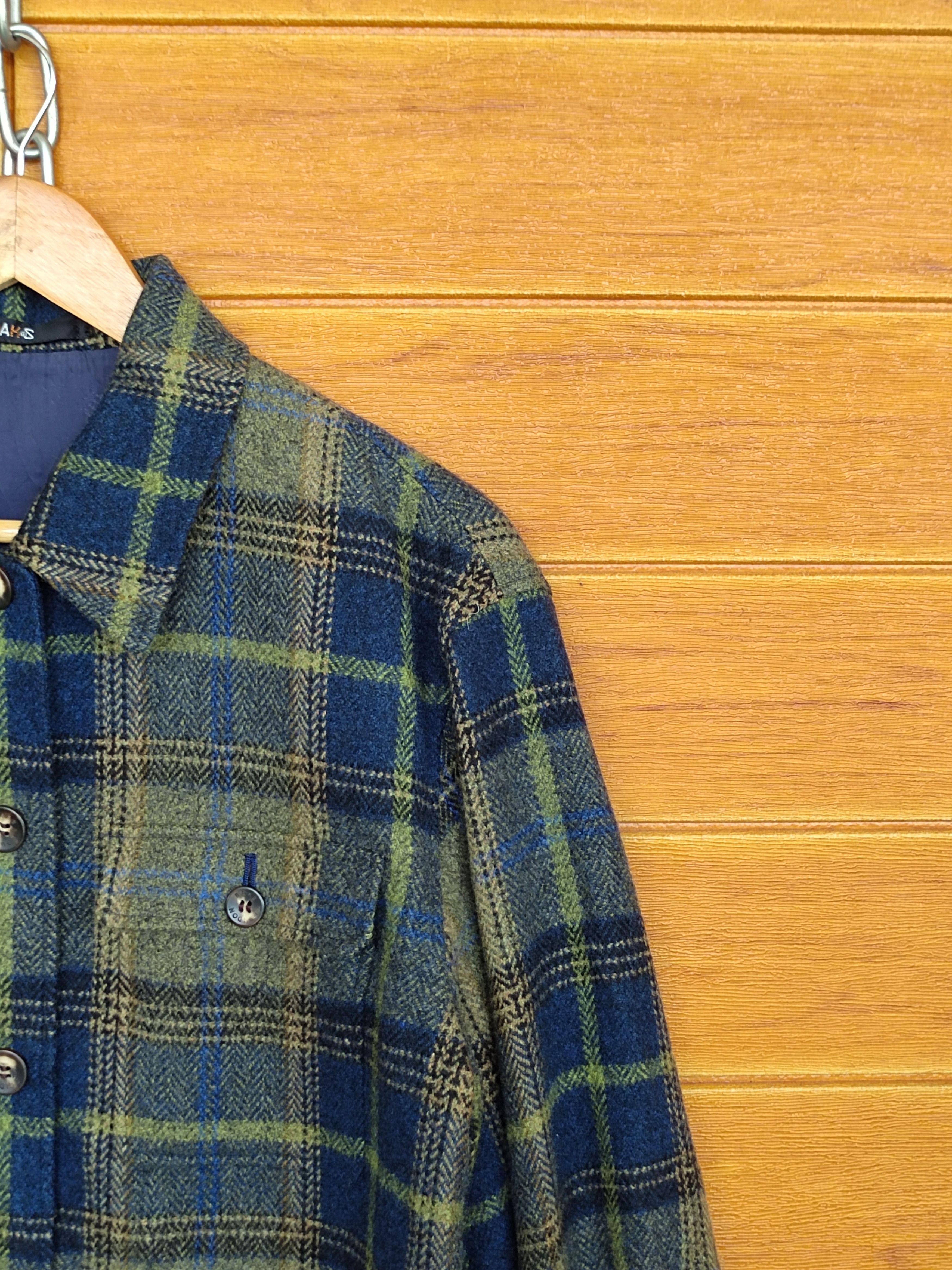 DAKS × Vintage Vintage 90s DAKS London Women Checkered Plaid Flannel Shirt Size ONE SIZE - 4 Thumbnail