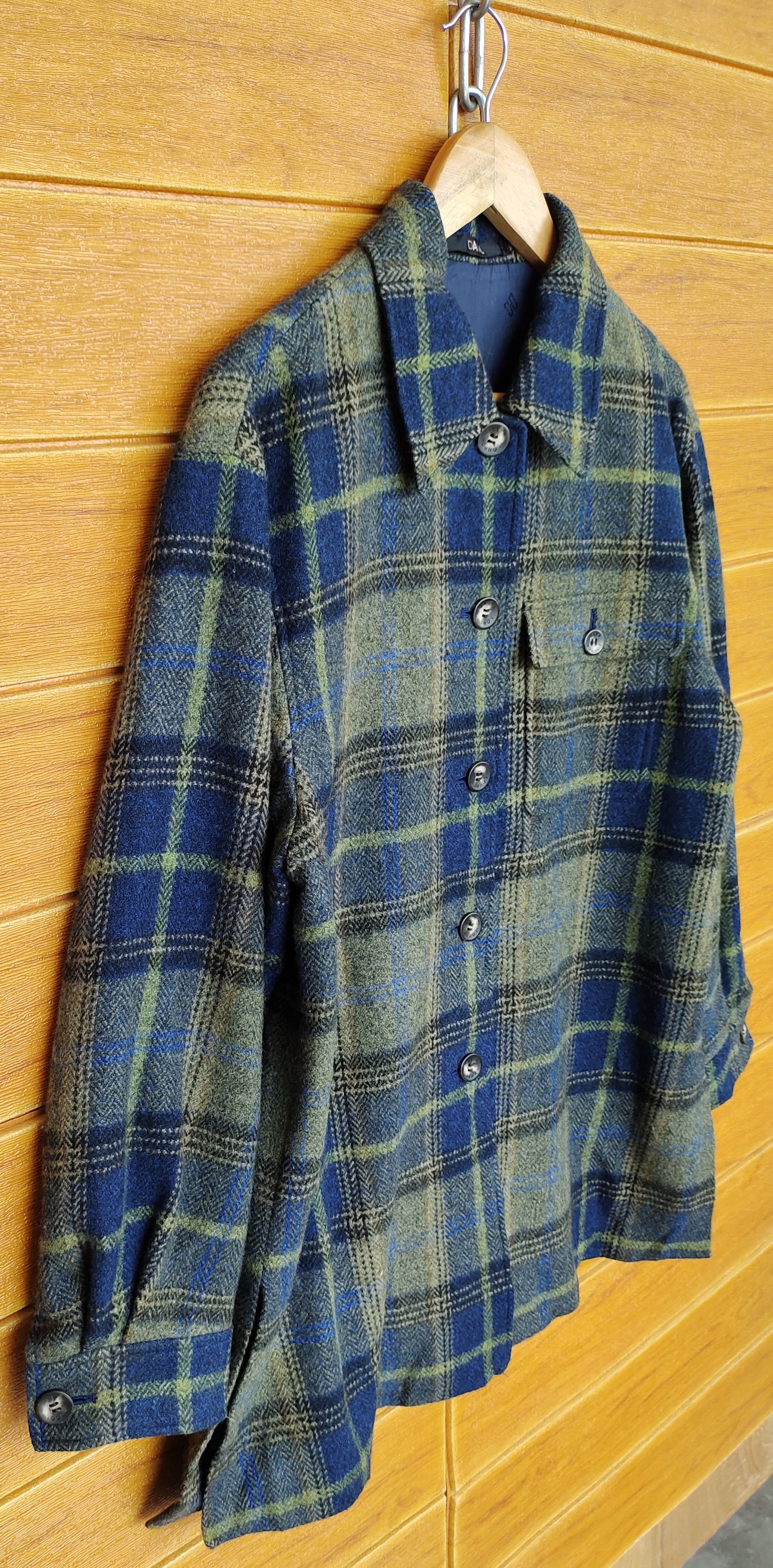 DAKS × Vintage Vintage 90s DAKS London Women Checkered Plaid Flannel Shirt Size ONE SIZE - 8 Thumbnail