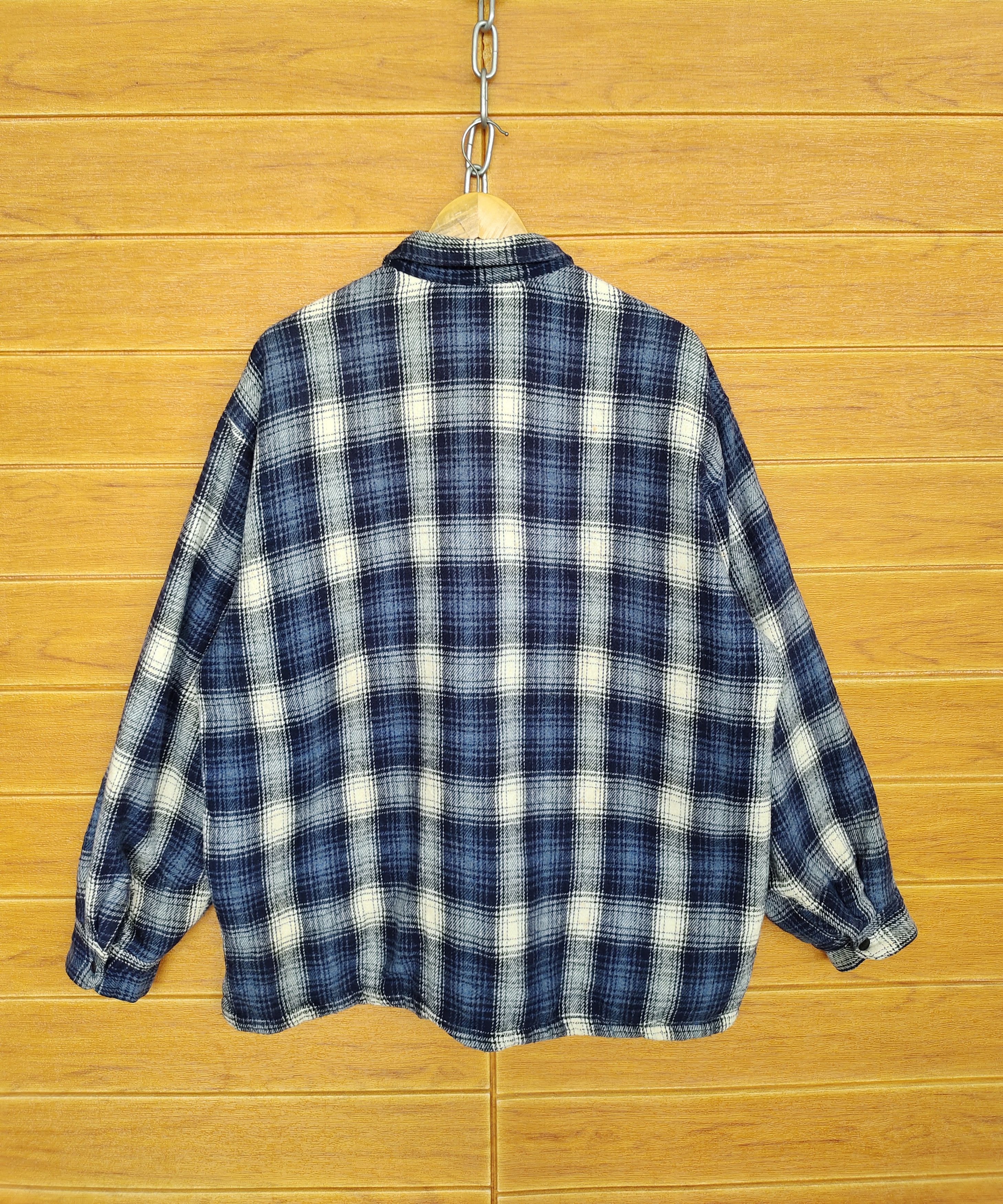 Billabong Vintage BILLABONG Checkered Plaid Quilted Work Shirt Size US XL / EU 56 / 4 - 7 Thumbnail