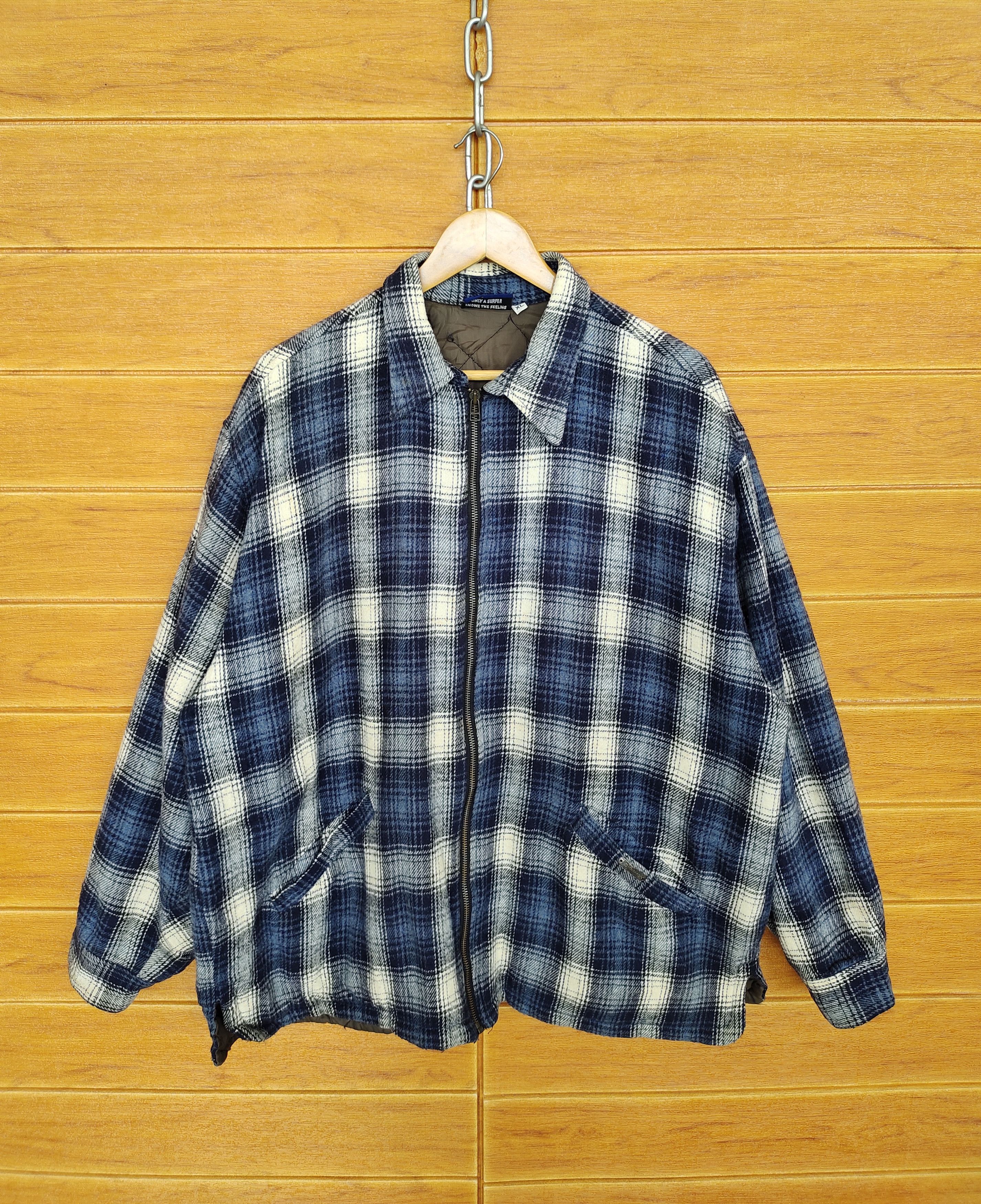 Billabong Vintage BILLABONG Checkered Plaid Quilted Work Shirt Size US XL / EU 56 / 4 - 1 Thumbnail