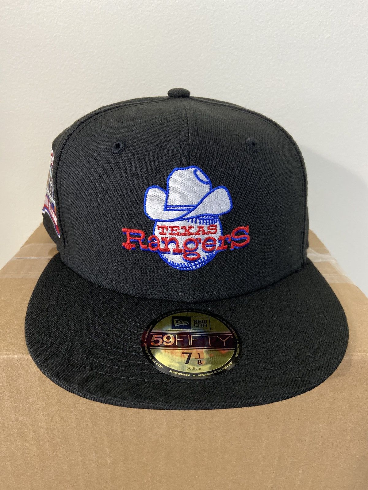 New Era Topperz Texas Rangers Black Throwback Edition Size 7 1/8 | Grailed