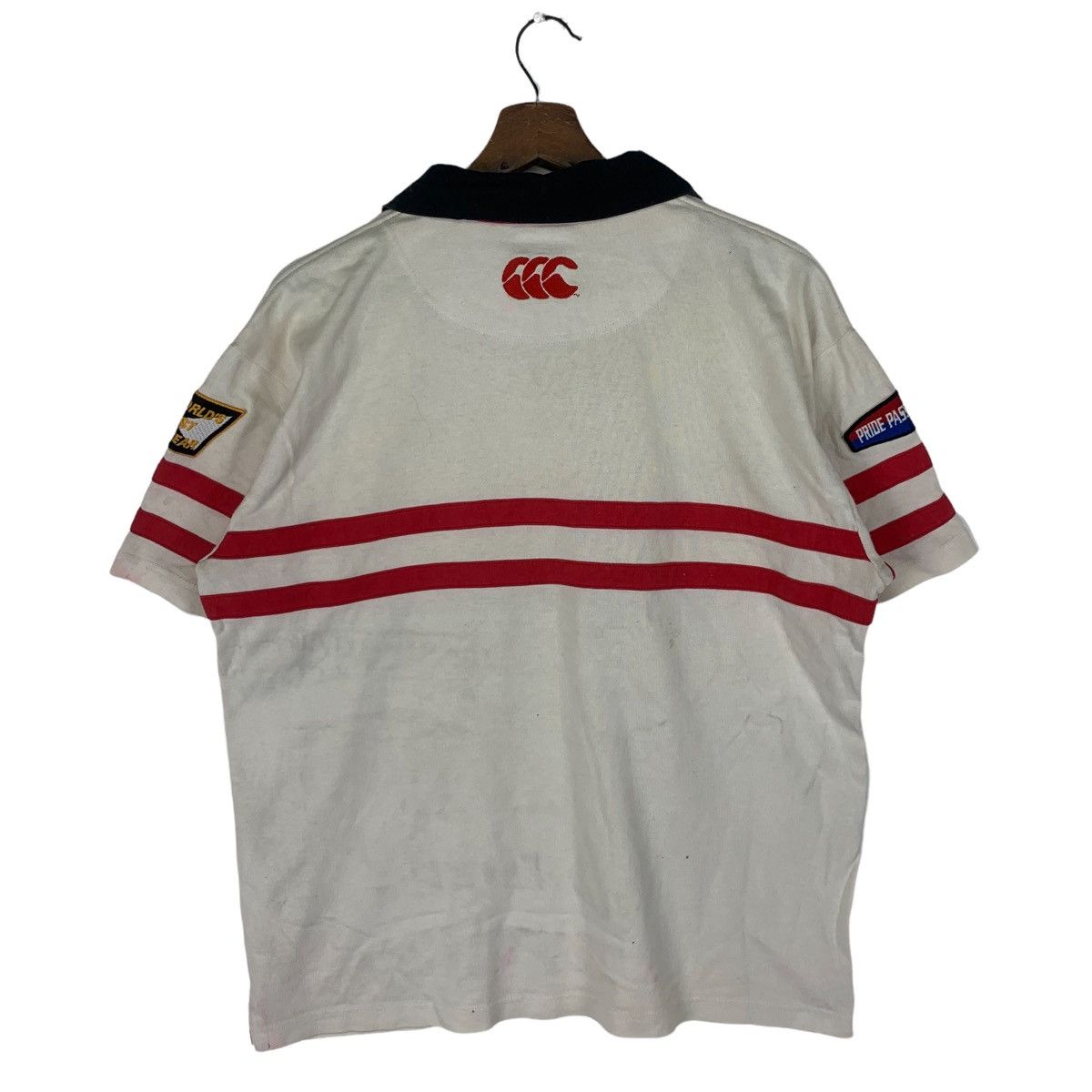 Canterbury of New Zealand Vintage Canterbury Embroidery Big Logo T Shirt Size US L / EU 52-54 / 3 - 5 Thumbnail