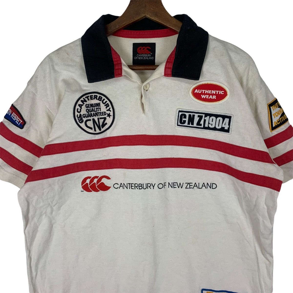 Canterbury of New Zealand Vintage Canterbury Embroidery Big Logo T Shirt Size US L / EU 52-54 / 3 - 2 Thumbnail