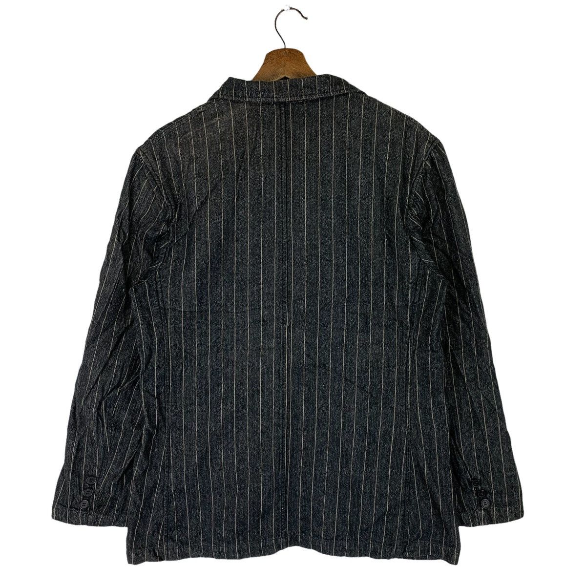 Japanese Brand Vintage 90s Suggestions Striped Blazer Coat Size US L / EU 52-54 / 3 - 6 Thumbnail