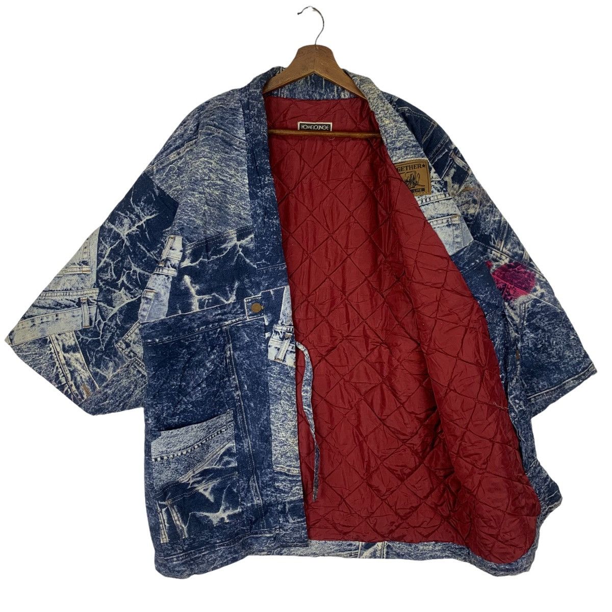 Japanese Brand Japanese Kimono Jeans TouchDown Hanten Wadded Cotton Size US L / EU 52-54 / 3 - 4 Thumbnail
