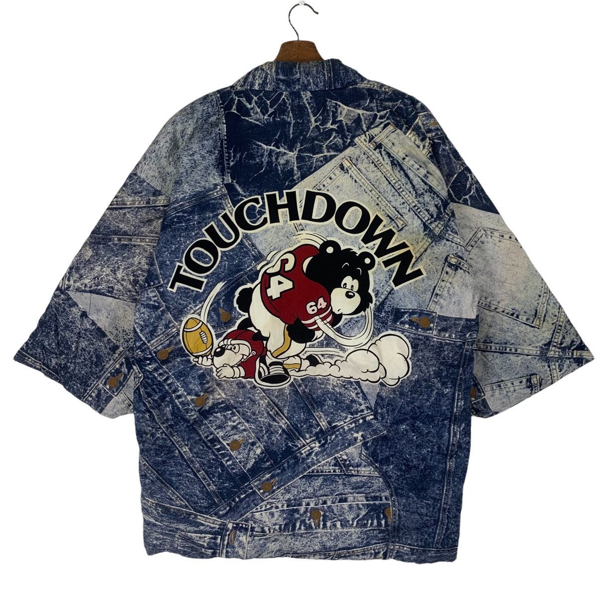 Japanese Brand Japanese Kimono Jeans TouchDown Hanten Wadded Cotton Size US L / EU 52-54 / 3 - 6 Thumbnail