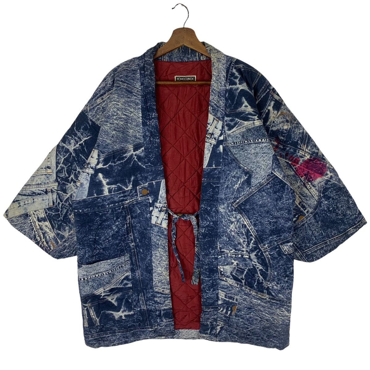 Japanese Brand Japanese Kimono Jeans TouchDown Hanten Wadded Cotton Size US L / EU 52-54 / 3 - 1 Thumbnail