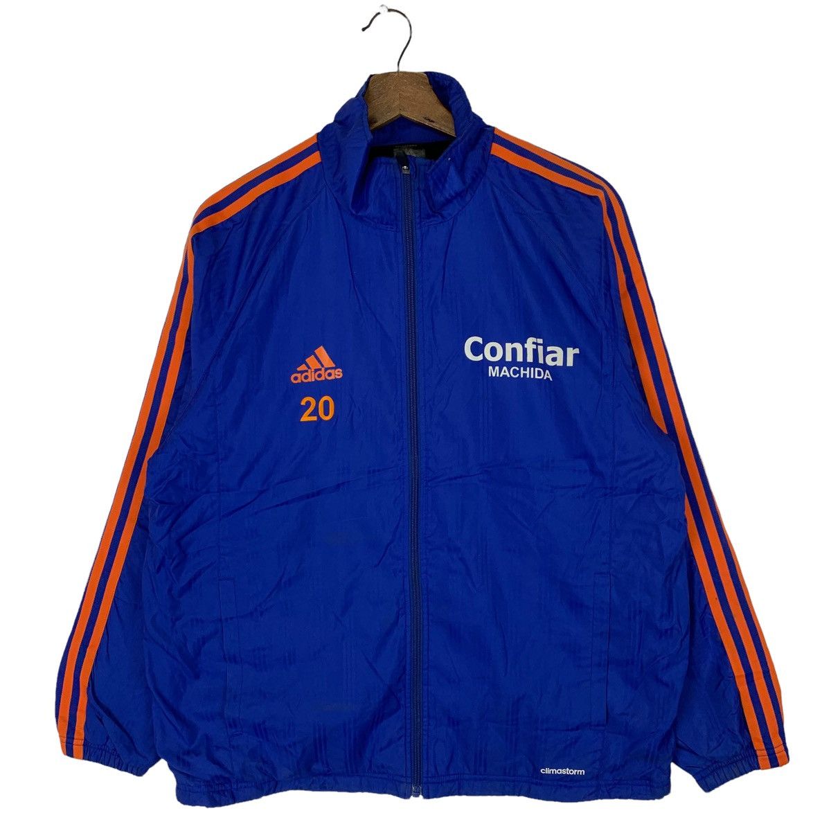 Adidas Adidas Confiar Machida Stripe Windbreaker Jacket Size US M / EU 48-50 / 2 - 1 Thumbnail