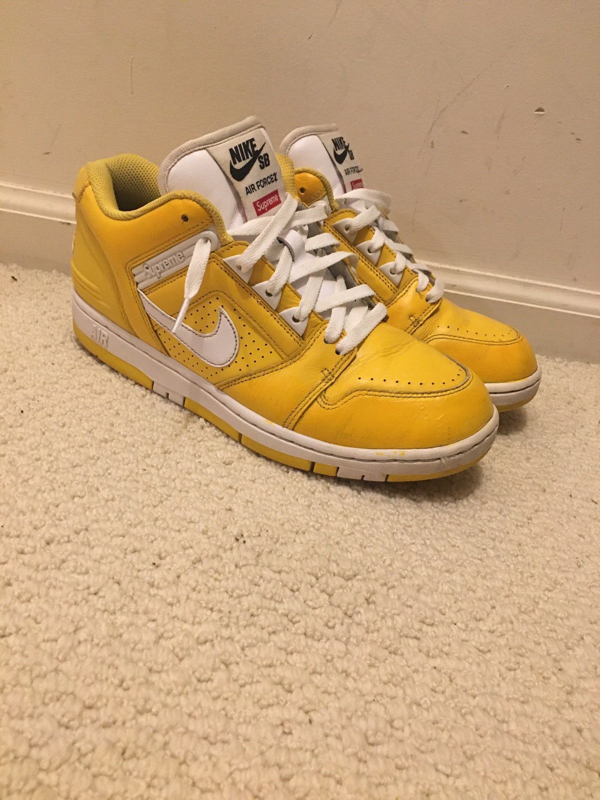 supreme air force 2 yellow