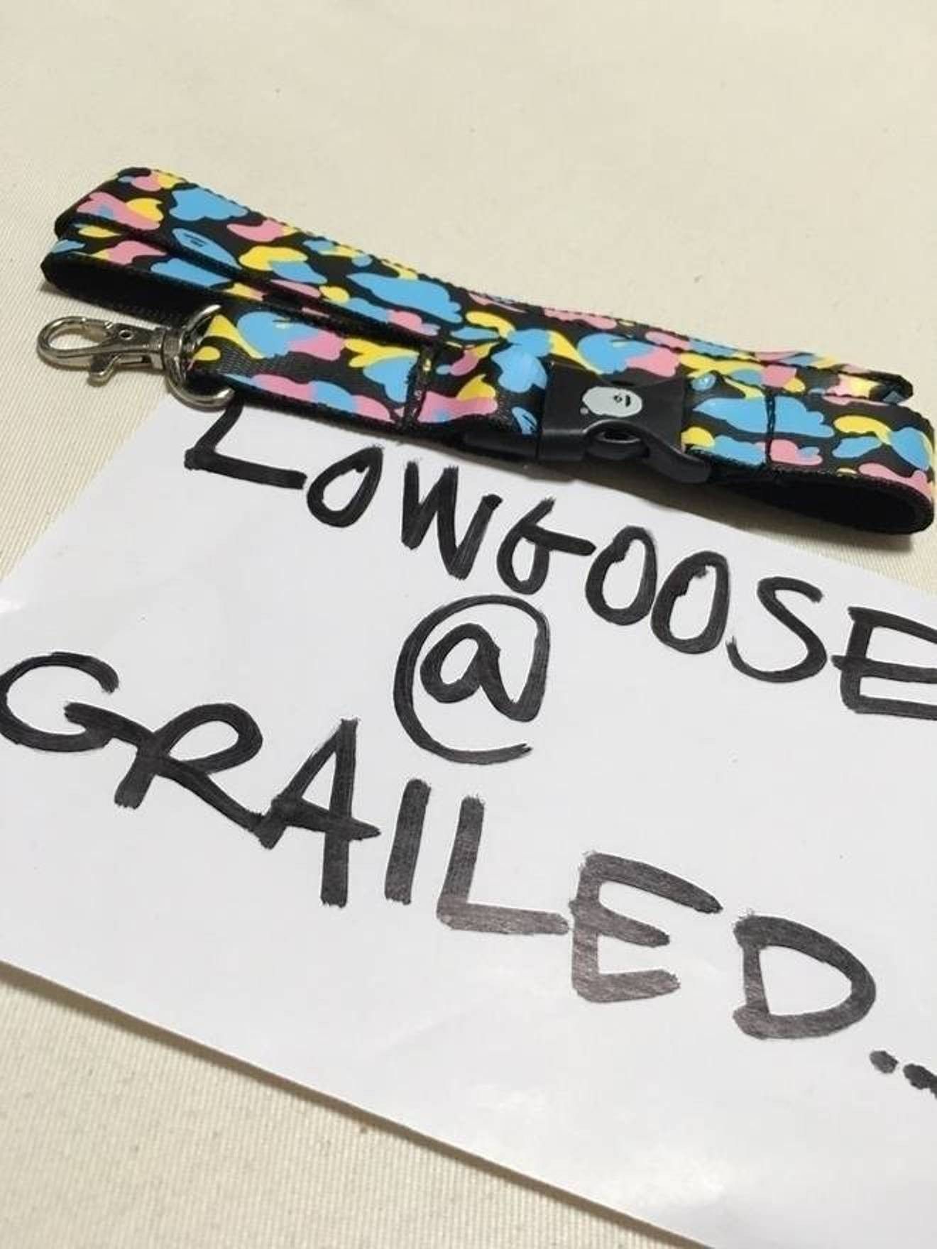 Bape 🔥 BAPE Lanyard Cotton Candy Camo Neck Strap Necklace kaws Size ONE SIZE - 2 Thumbnail