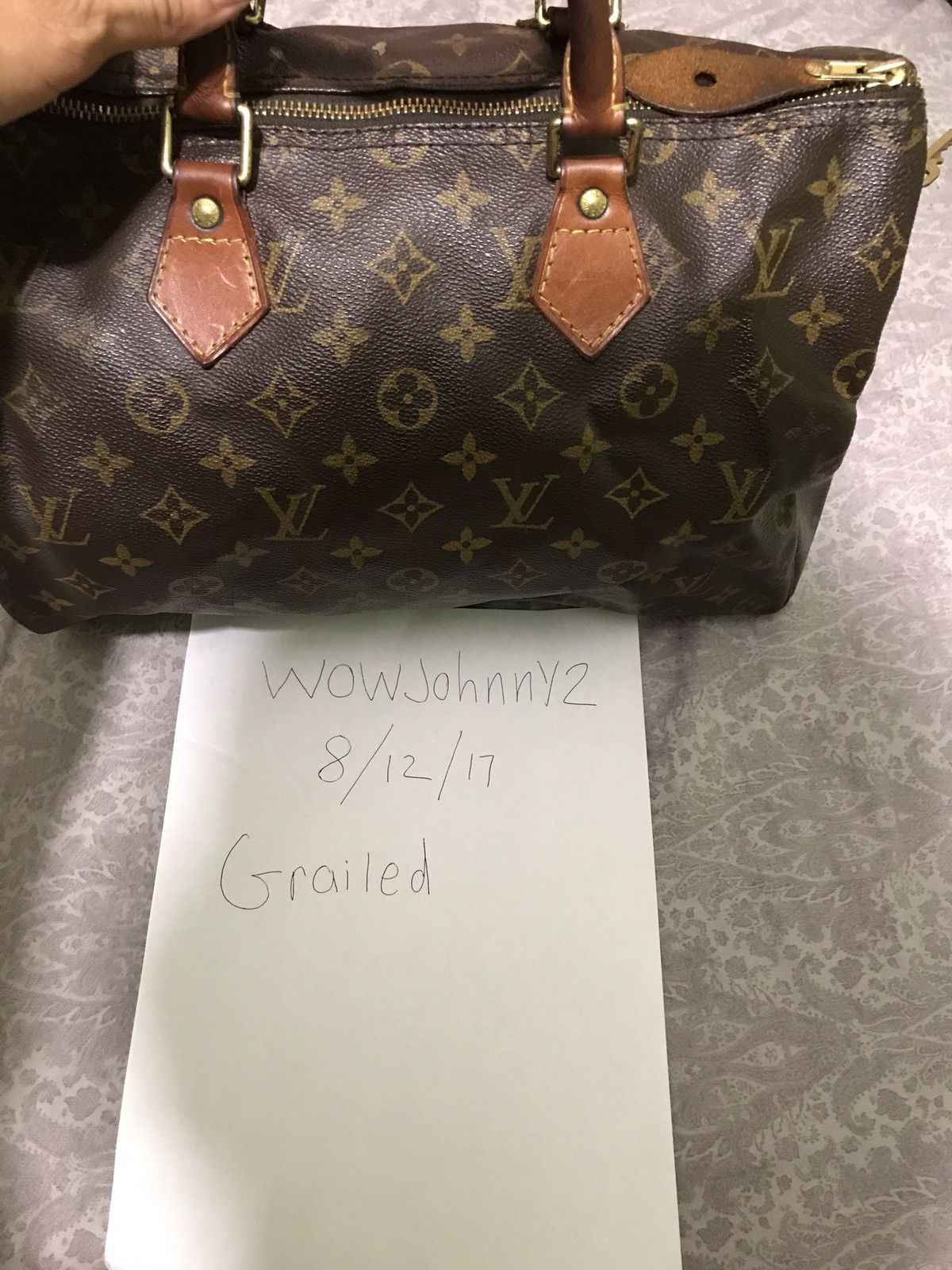 LV bowling ball bag in good condition