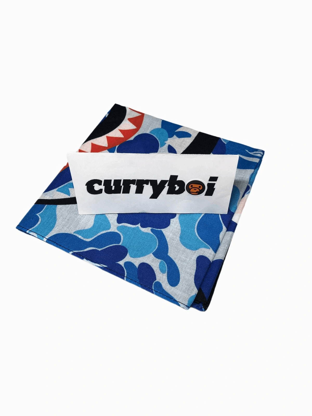 Bape Bape ABC Shark Bandana Blue Size ONE SIZE - 2 Thumbnail