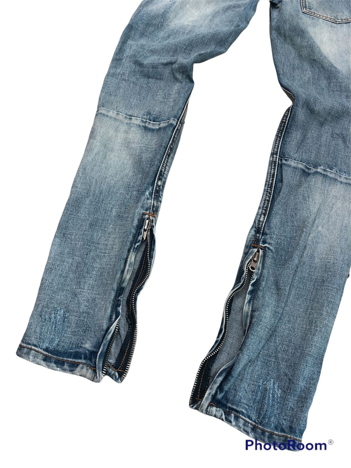 Seditionaries m n m l Distressed bondage jeans skinny with zip on bottom Size US 32 / EU 48 - 6 Thumbnail
