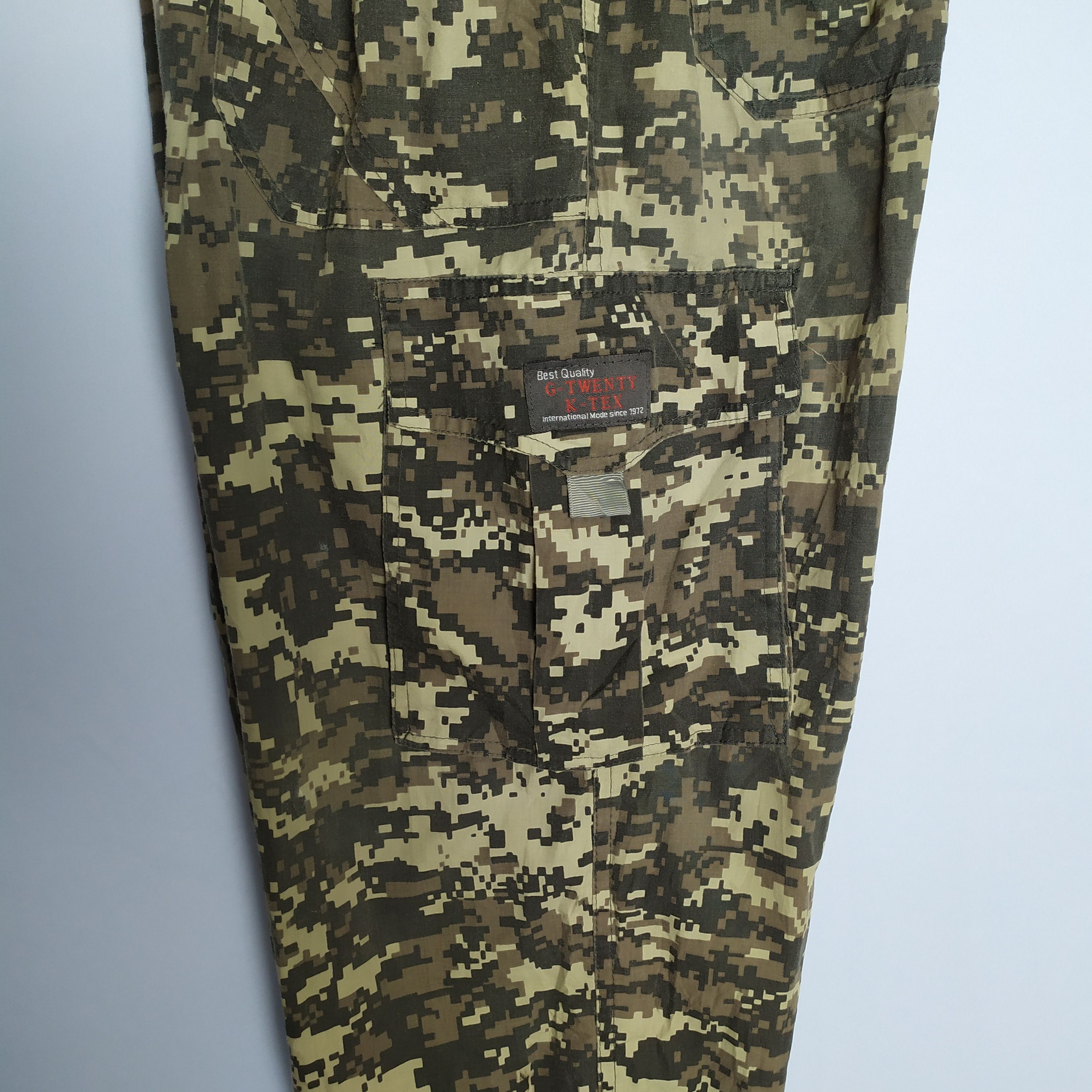 Japanese Brand G-Twenty K-Tex Camo Cargo Pants Size US 26 / EU 42 - 11 Thumbnail