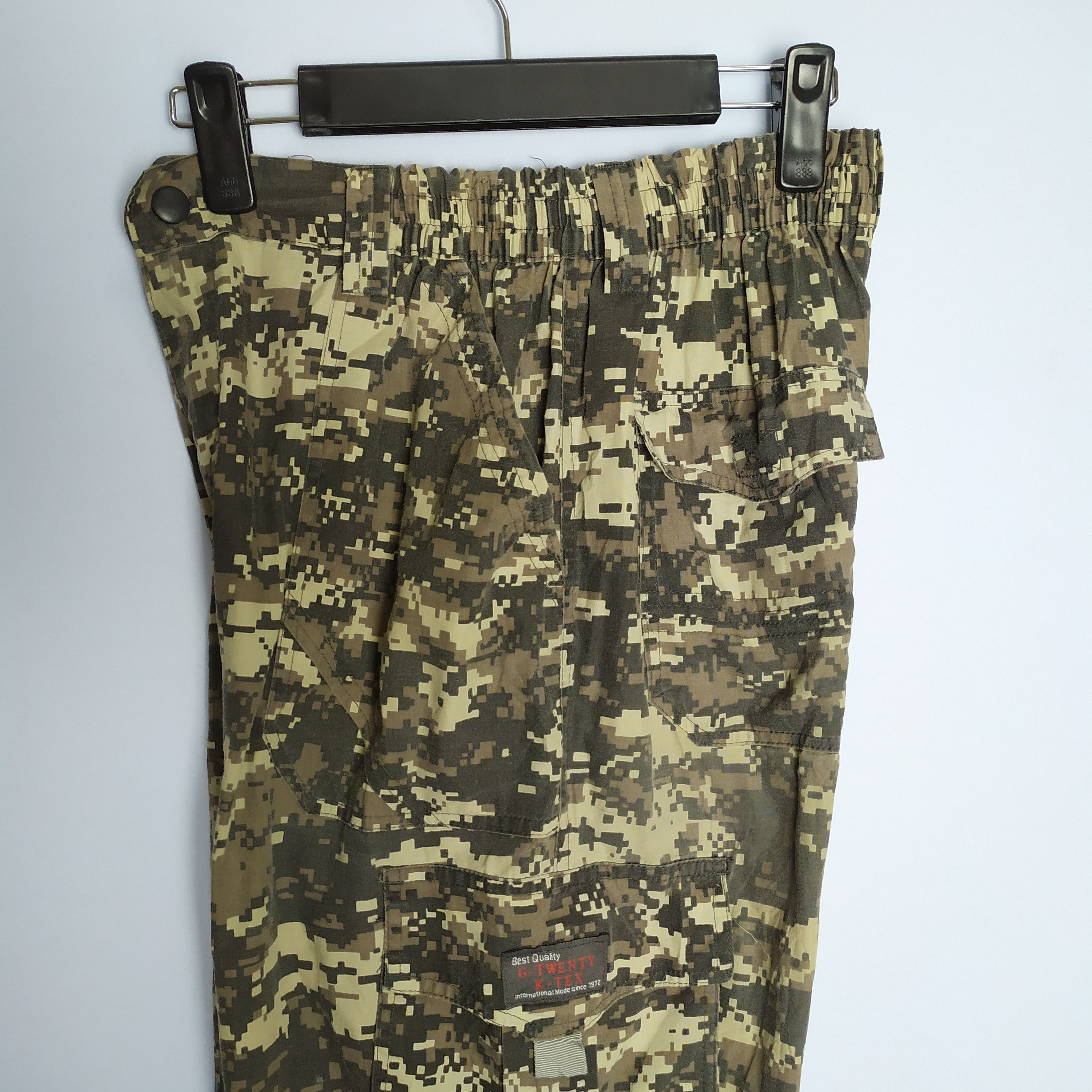 Japanese Brand G-Twenty K-Tex Camo Cargo Pants Size US 26 / EU 42 - 10 Thumbnail