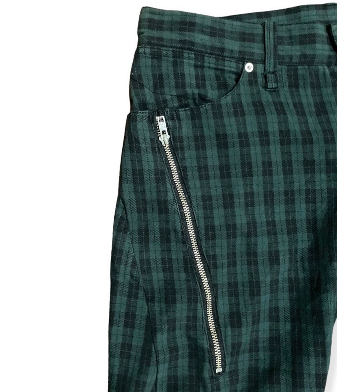 Arrow Vintage Punk Tartan Checkered Zipper Fashion Design Pants Size US 33 - 10 Thumbnail