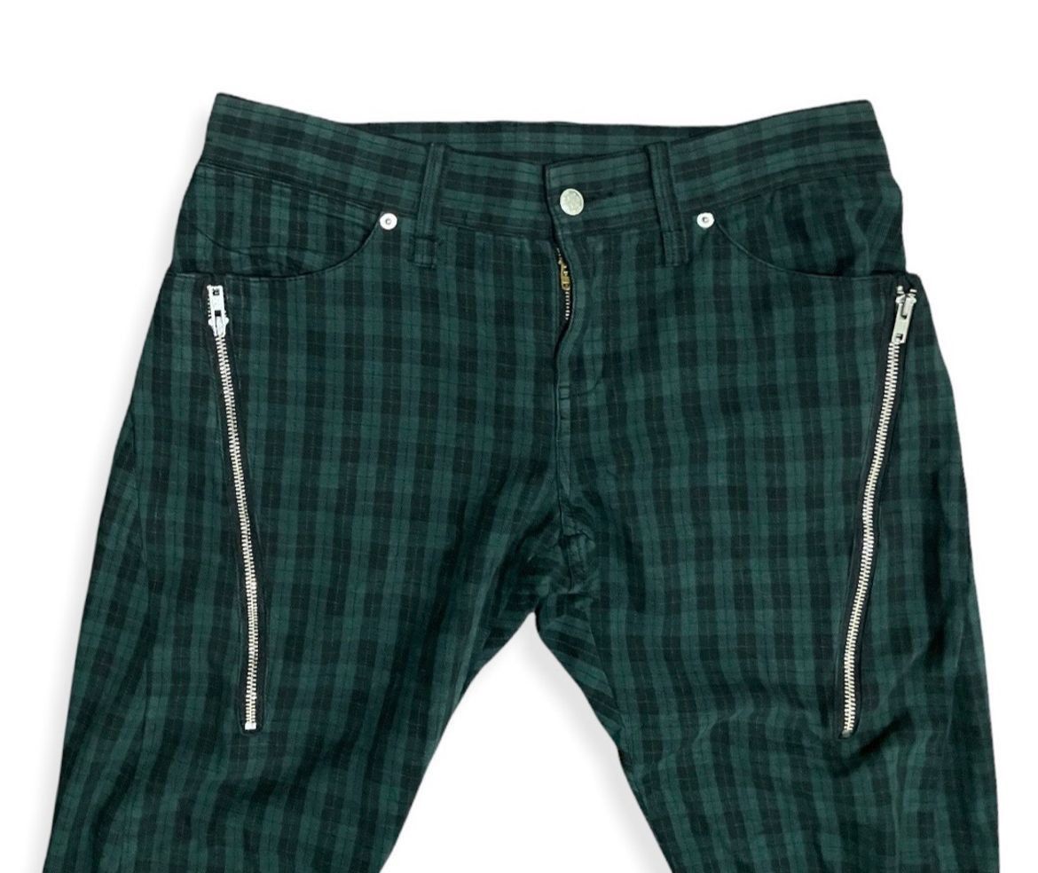 Arrow Vintage Punk Tartan Checkered Zipper Fashion Design Pants Size US 33 - 5 Thumbnail