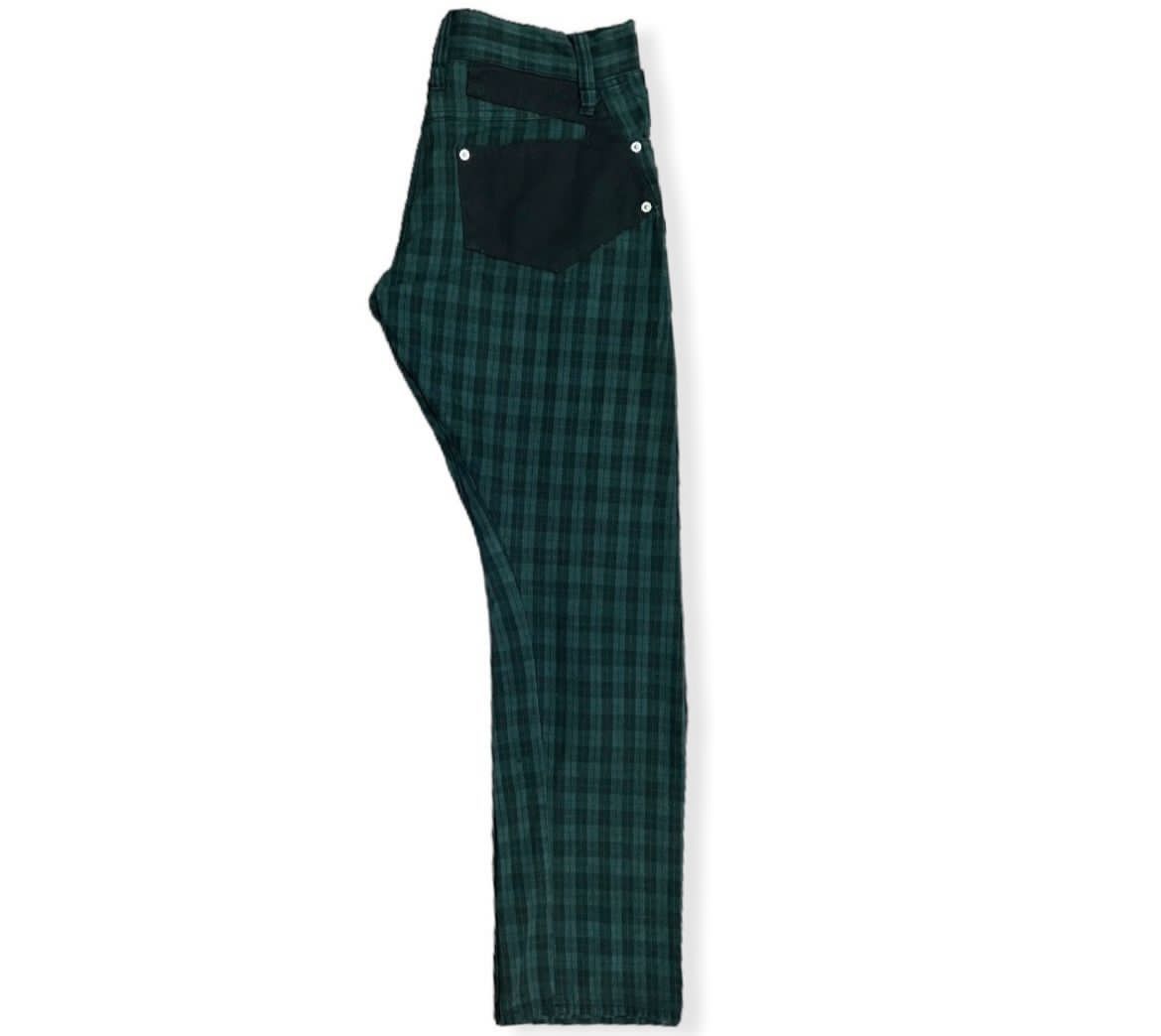 Arrow Vintage Punk Tartan Checkered Zipper Fashion Design Pants Size US 33 - 7 Thumbnail