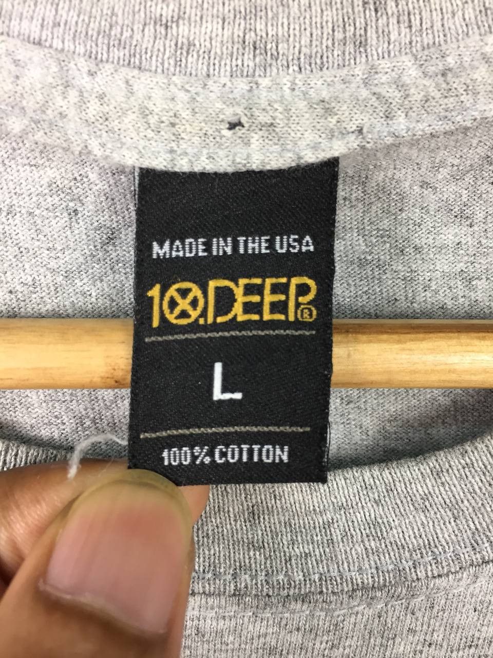 10 Deep Vtg 10DEEP Polo Stadium Rip Off Design Streetwear Tee Size US L / EU 52-54 / 3 - 5 Thumbnail