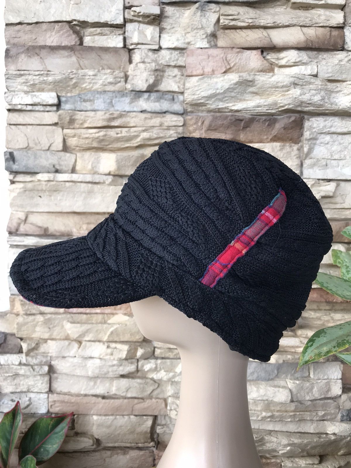 Japanese Brand Unbranded Knitted Beanie Hat Size ONE SIZE - 2 Thumbnail