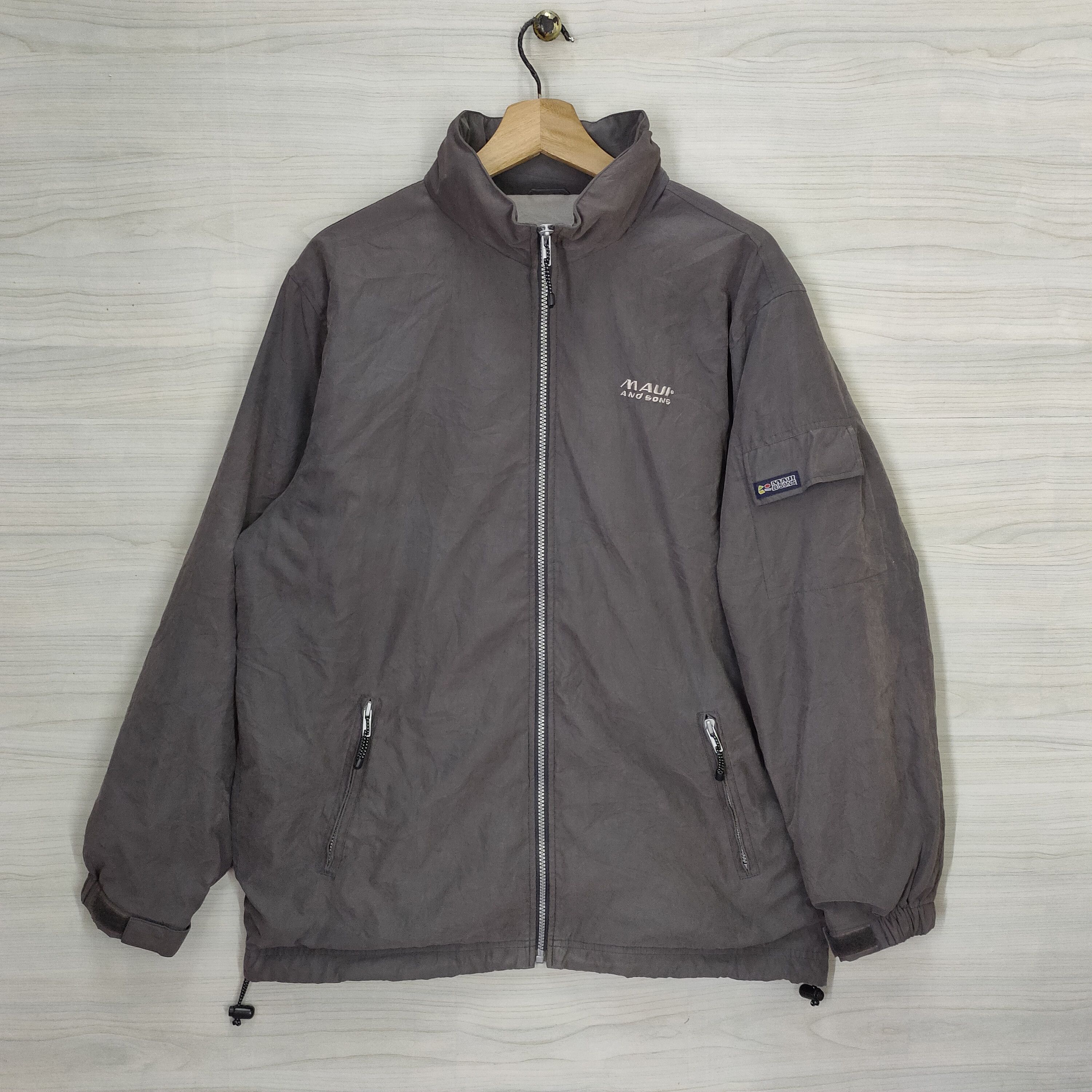 Vtg Maui And Sons Jacket Hoodie Zipper