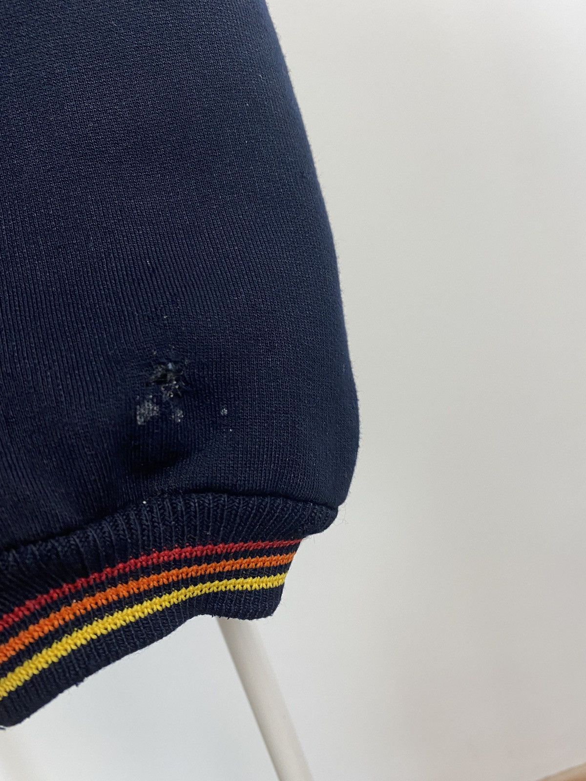 Nike × Vintage 90s Nike vintage black sweatshirt big central swoosh Size US XL / EU 56 / 4 - 5 Thumbnail