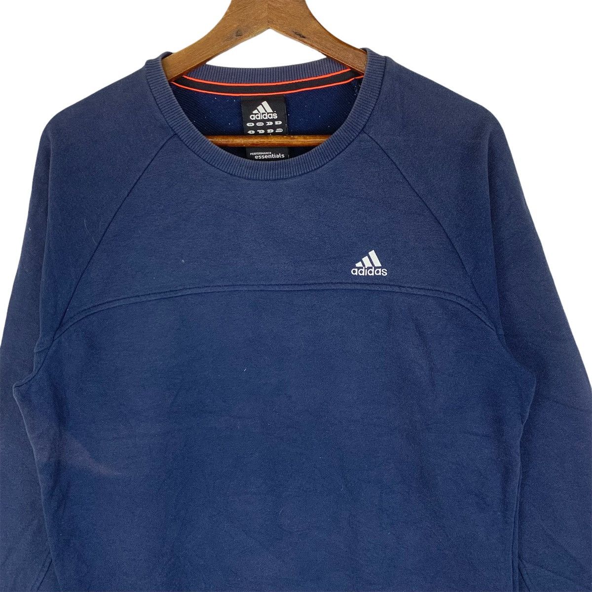 Adidas Vintage 90s Adidas Swoosh Crewneck Sweatshirt Size US L / EU 52-54 / 3 - 2 Thumbnail