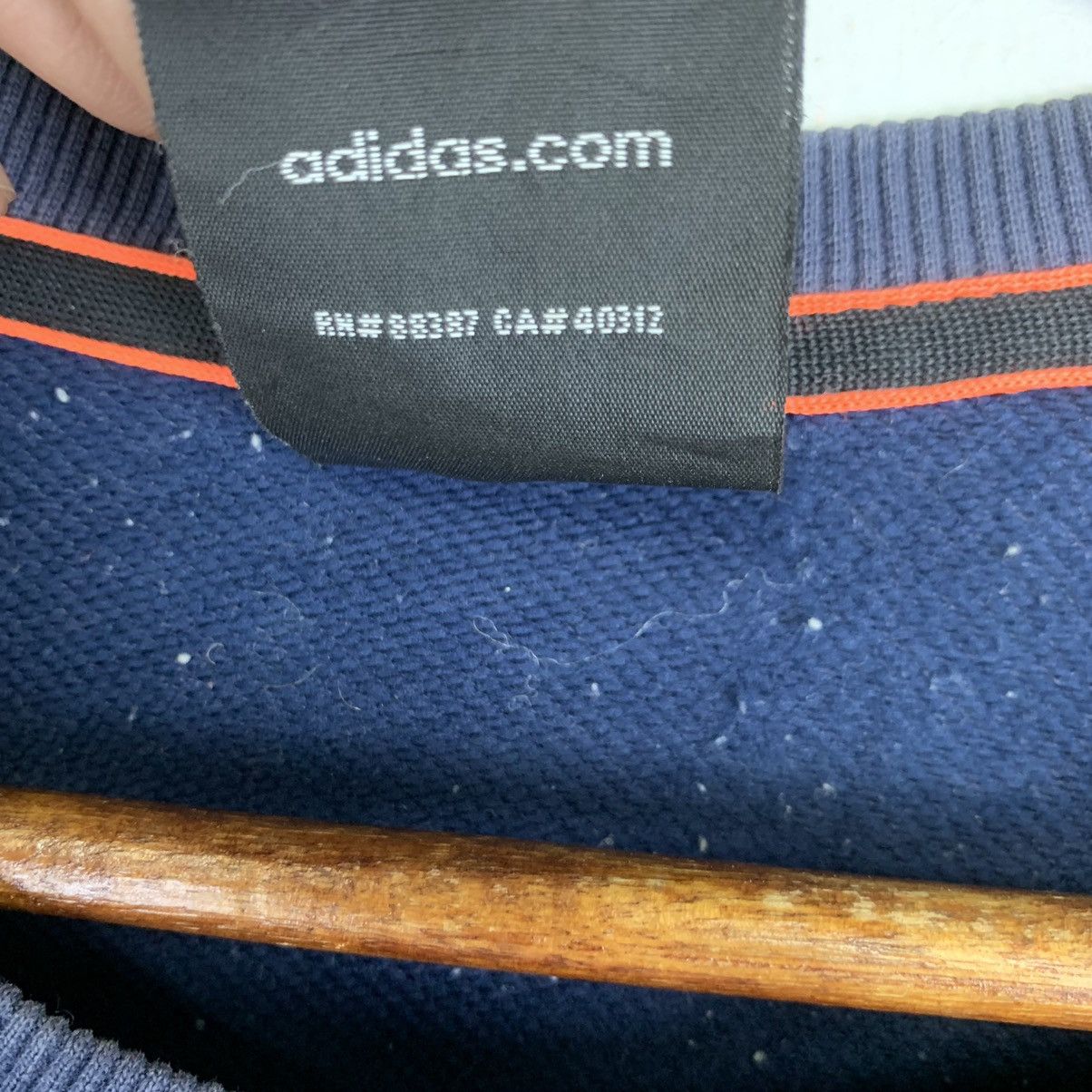 Adidas Vintage 90s Adidas Swoosh Crewneck Sweatshirt Size US L / EU 52-54 / 3 - 6 Thumbnail
