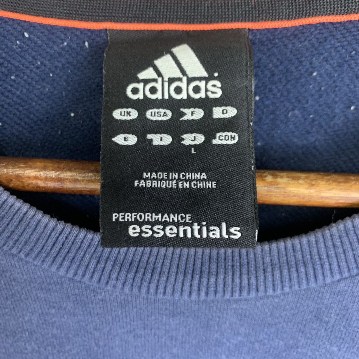 Adidas Vintage 90s Adidas Swoosh Crewneck Sweatshirt Size US L / EU 52-54 / 3 - 5 Thumbnail