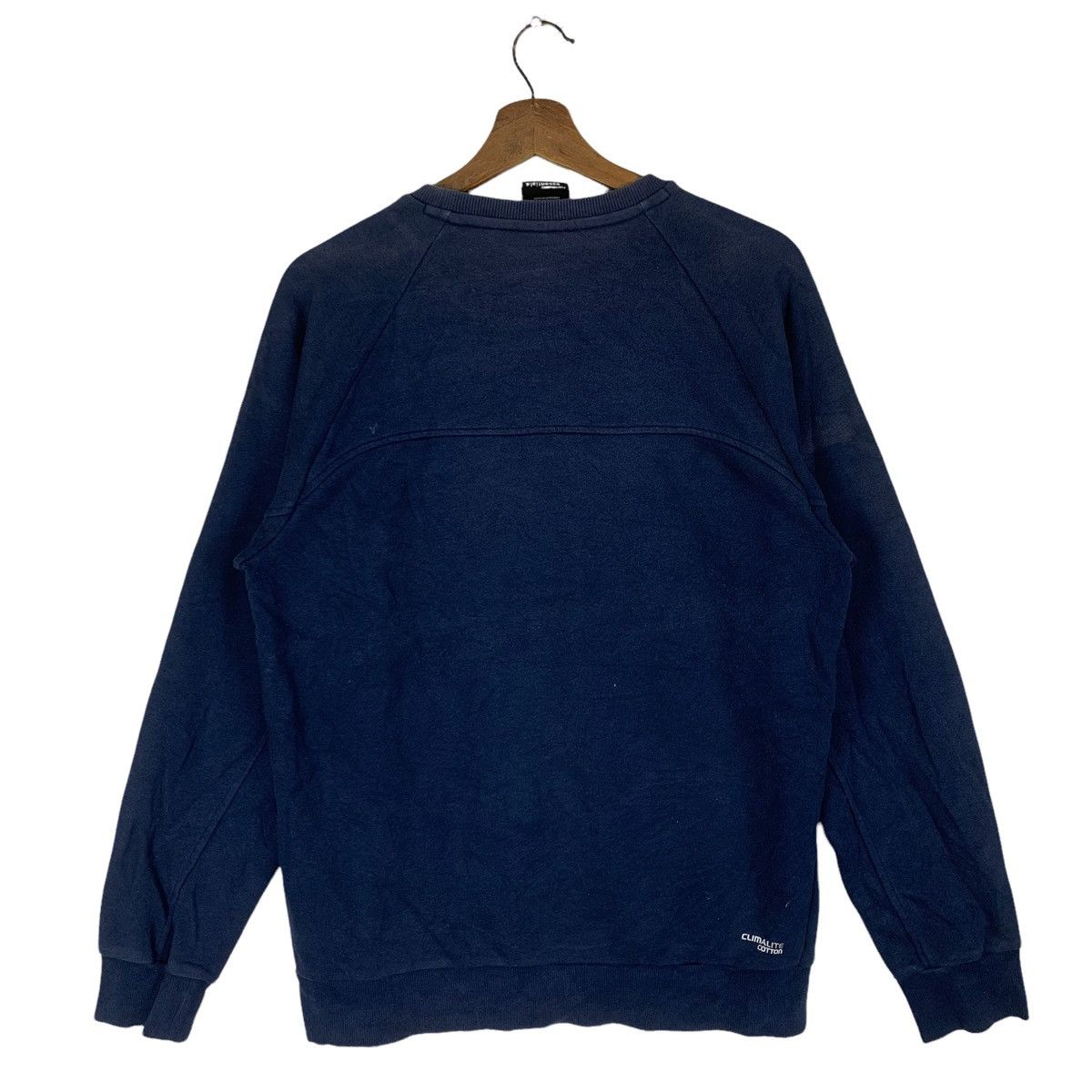 Adidas Vintage 90s Adidas Swoosh Crewneck Sweatshirt Size US L / EU 52-54 / 3 - 4 Thumbnail