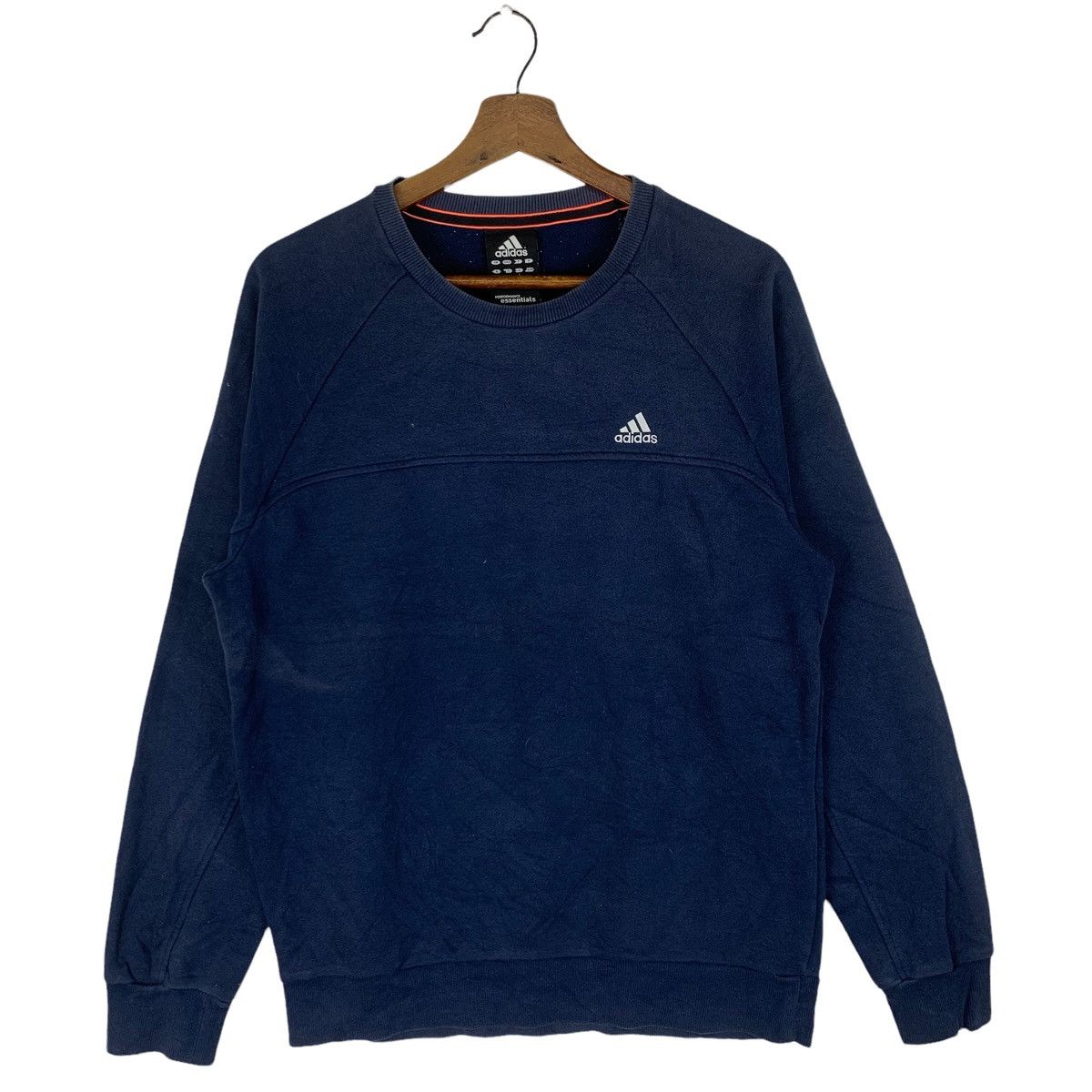 Adidas Vintage 90s Adidas Swoosh Crewneck Sweatshirt Size US L / EU 52-54 / 3 - 1 Thumbnail