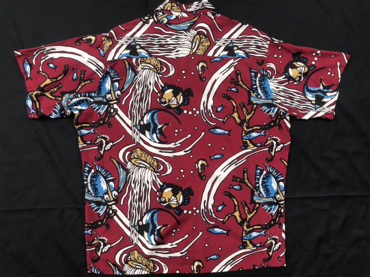 Vintage Vintage Pineapple Juice Marine Life Distress Rayon Hawaiian Size US M / EU 48-50 / 2 - 14 Thumbnail