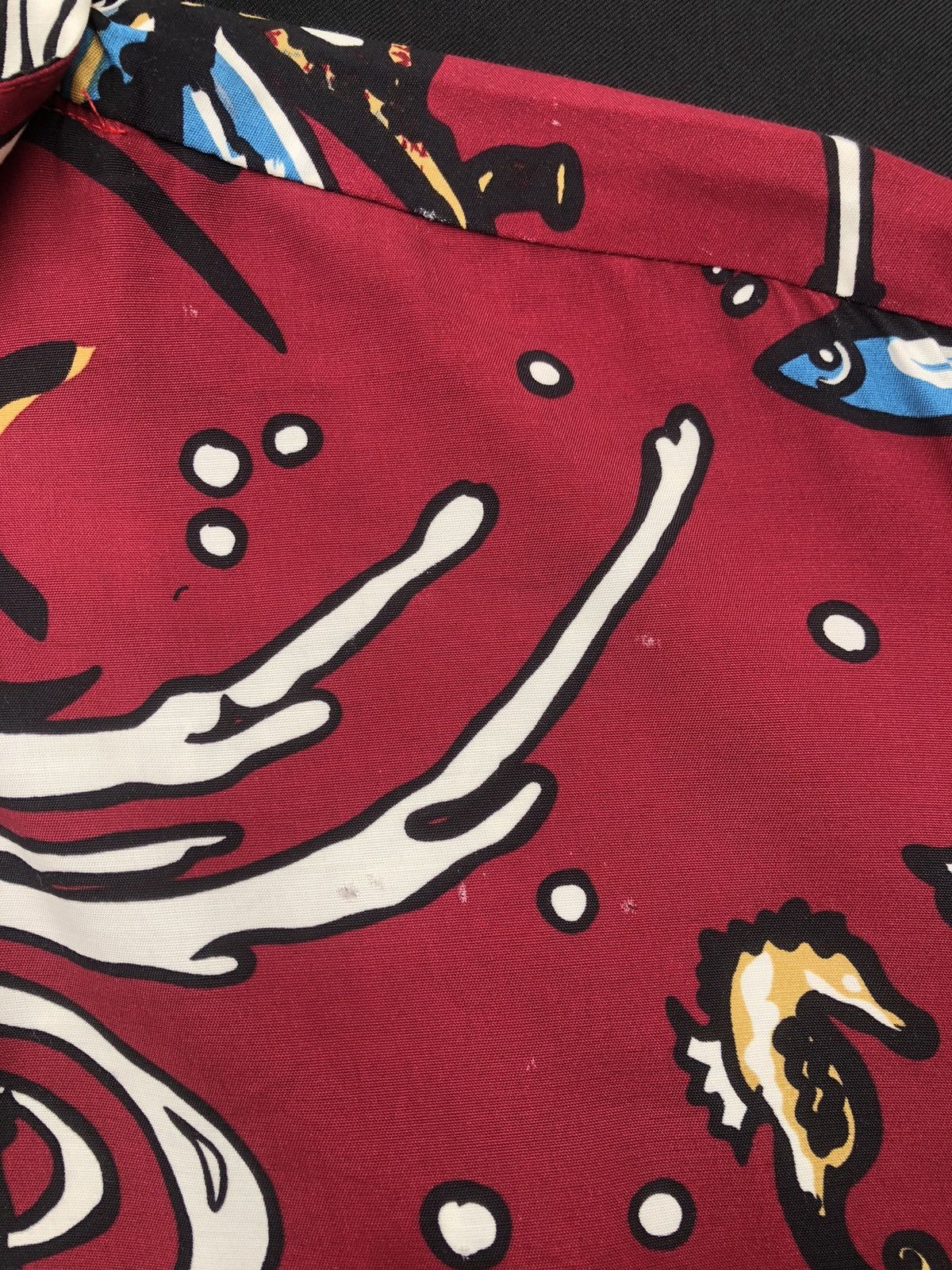 Vintage Vintage Pineapple Juice Marine Life Distress Rayon Hawaiian Size US M / EU 48-50 / 2 - 9 Thumbnail