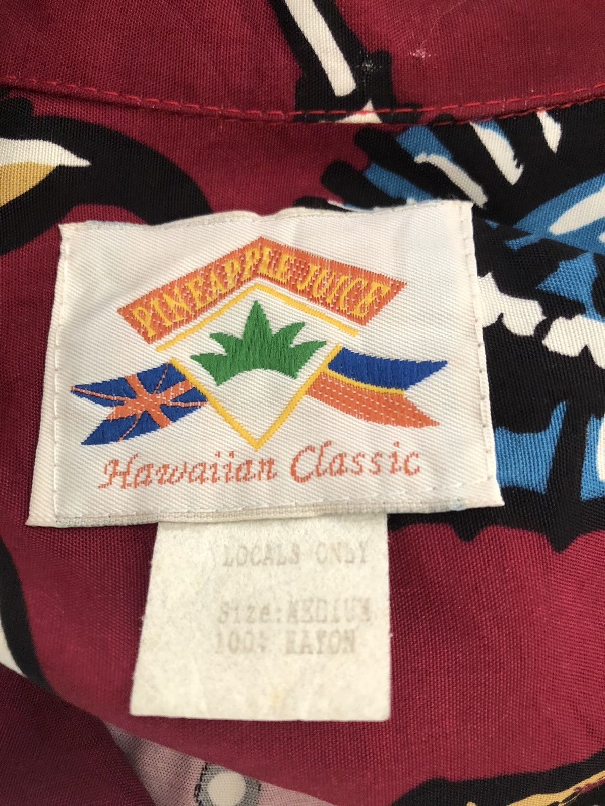 Vintage Vintage Pineapple Juice Marine Life Distress Rayon Hawaiian Size US M / EU 48-50 / 2 - 25 Thumbnail