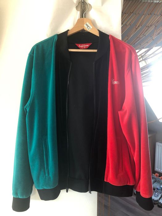 Supreme Supreme Velour Zip Up Jacket | Grailed