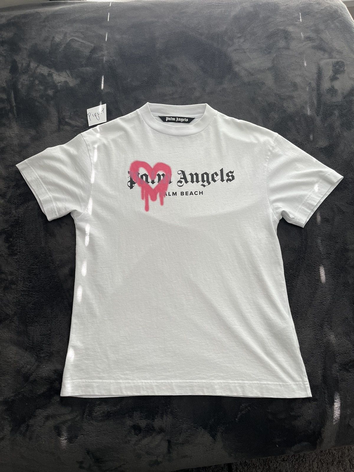 Palm Angels: Black St. Moritz Sprayed T-Shirt