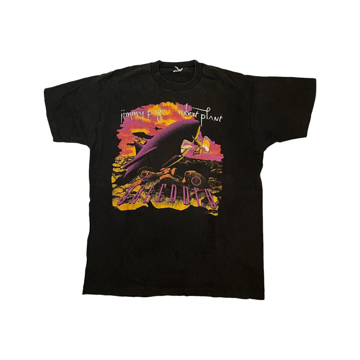 90s Jimmy Page Robert Plant Unledded Tee