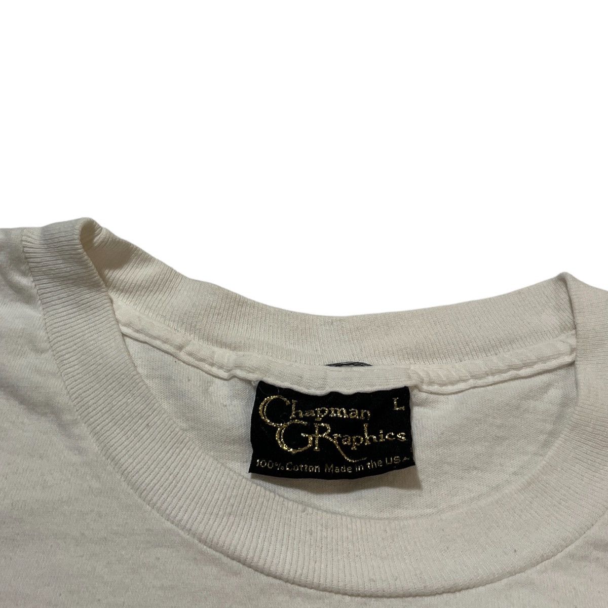 Vintage 90s Chapman Horse Racing Tee Size US L / EU 52-54 / 3 - 3 Thumbnail