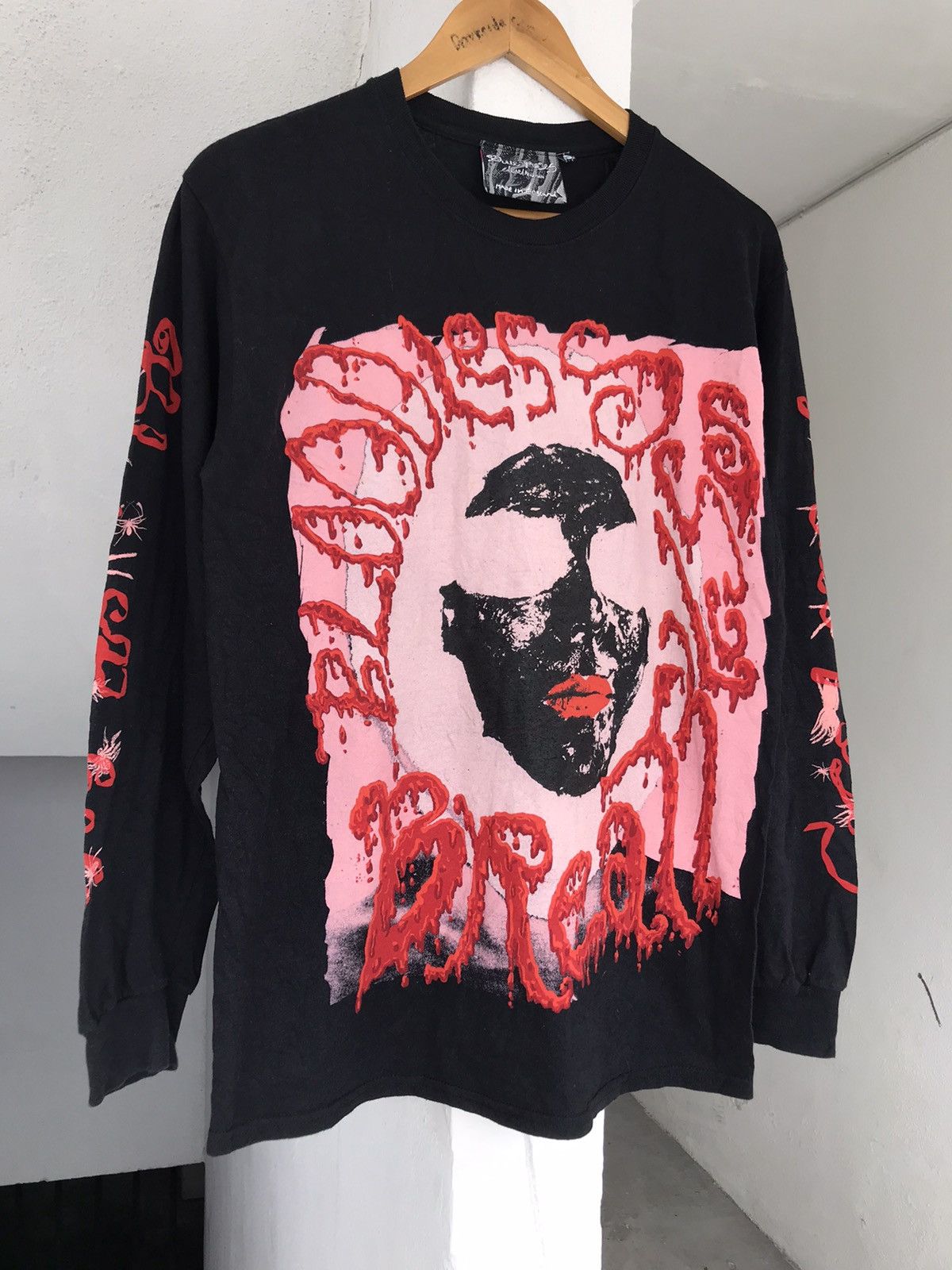 Designer Edward meadham Blood Art Long Sleeve Tee Size US M / EU 48-50 / 2 - 2 Thumbnail