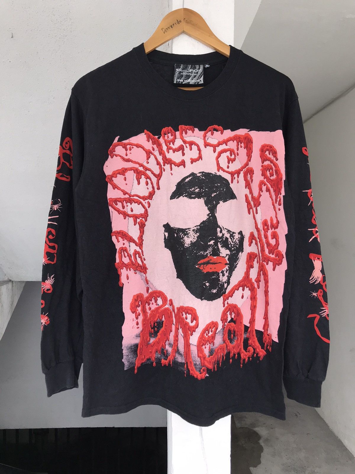 Designer Edward meadham Blood Art Long Sleeve Tee Size US M / EU 48-50 / 2 - 1 Thumbnail