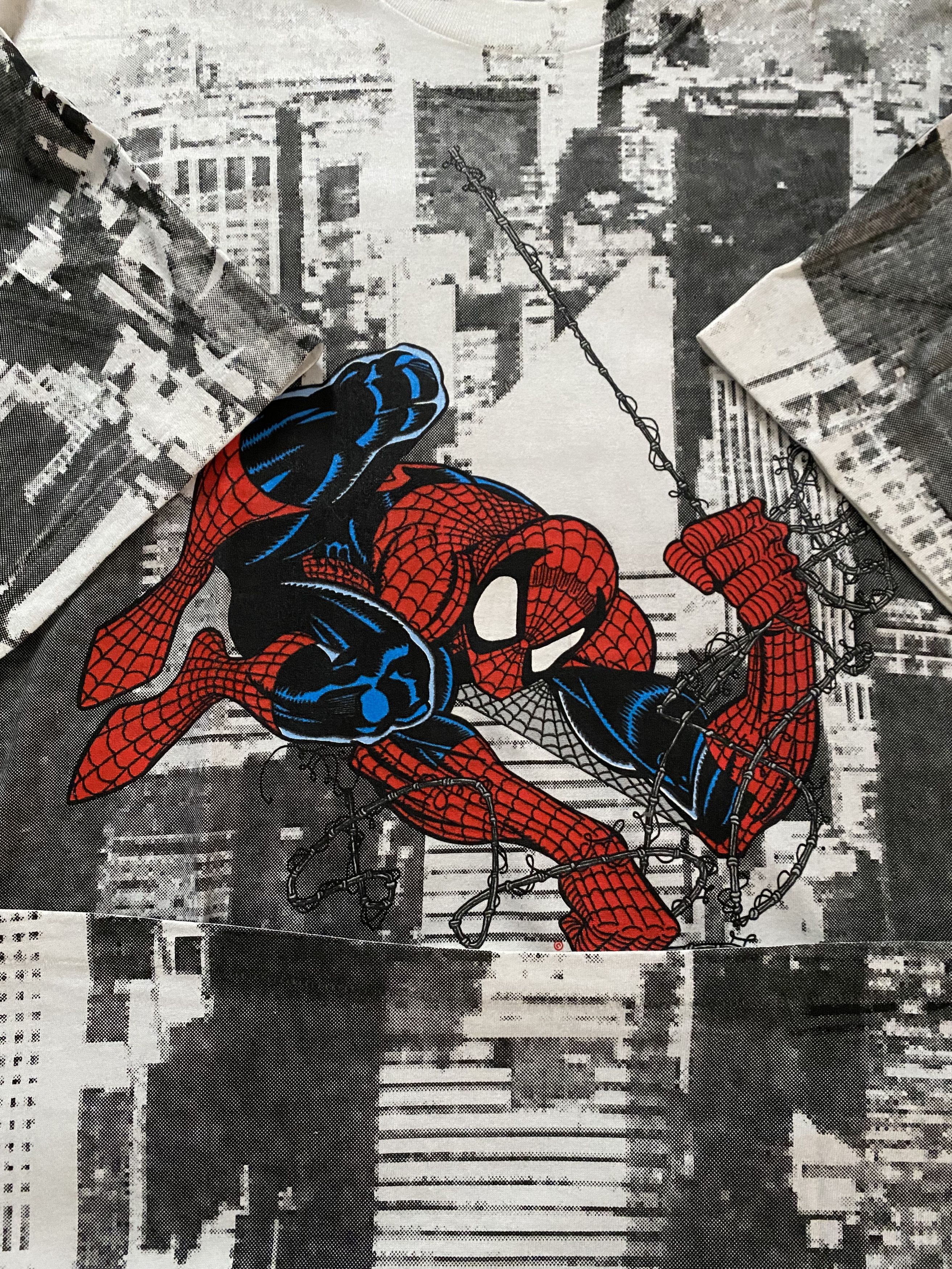 Marvel Comics × Vintage Vintage Spider-man Mega Shirt Size US XL / EU 56 / 4 - 2 Thumbnail