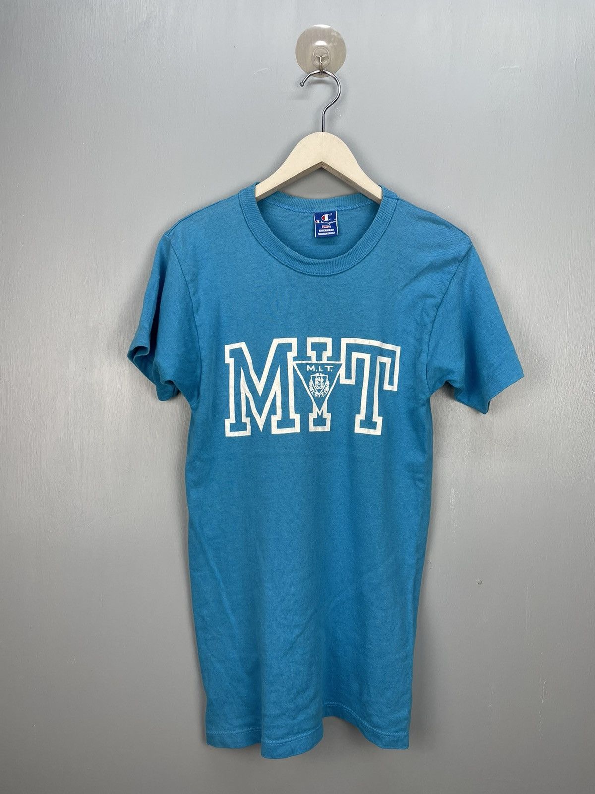 Champion Vintage 80s M.I.T champion t shirt Size US S / EU 44-46 / 1 - 1 Thumbnail