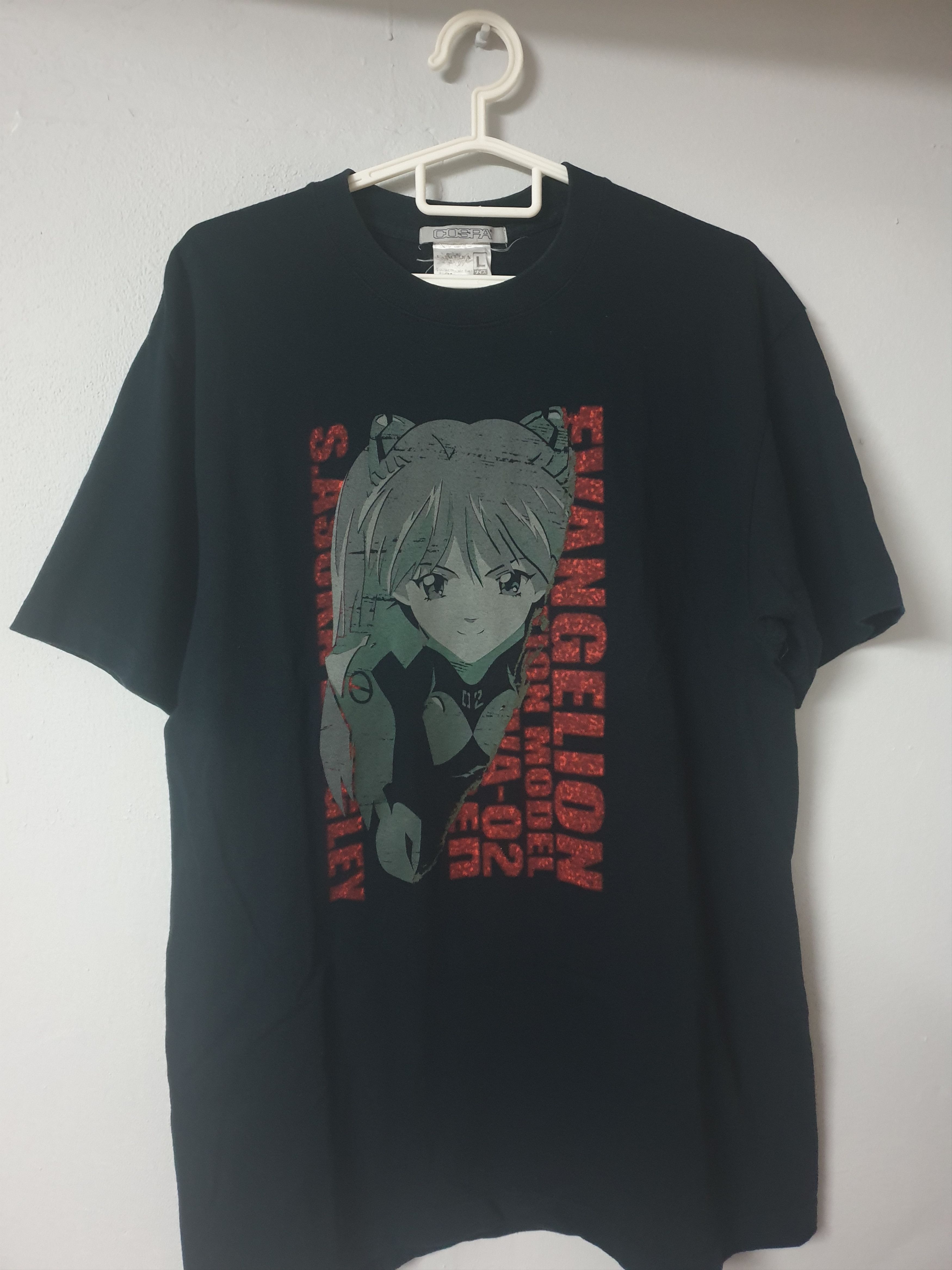 Anime Vintage Evangelion EVA Asuka anime tee Size US L / EU 52-54 / 3 - 1 Thumbnail