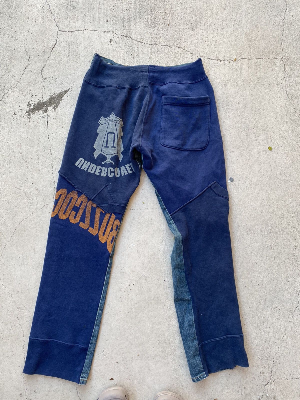 Undercover Undercover 2002AW IMMADTOO Hybrid Denim Pants Size US 30 / EU 46 - 2 Thumbnail