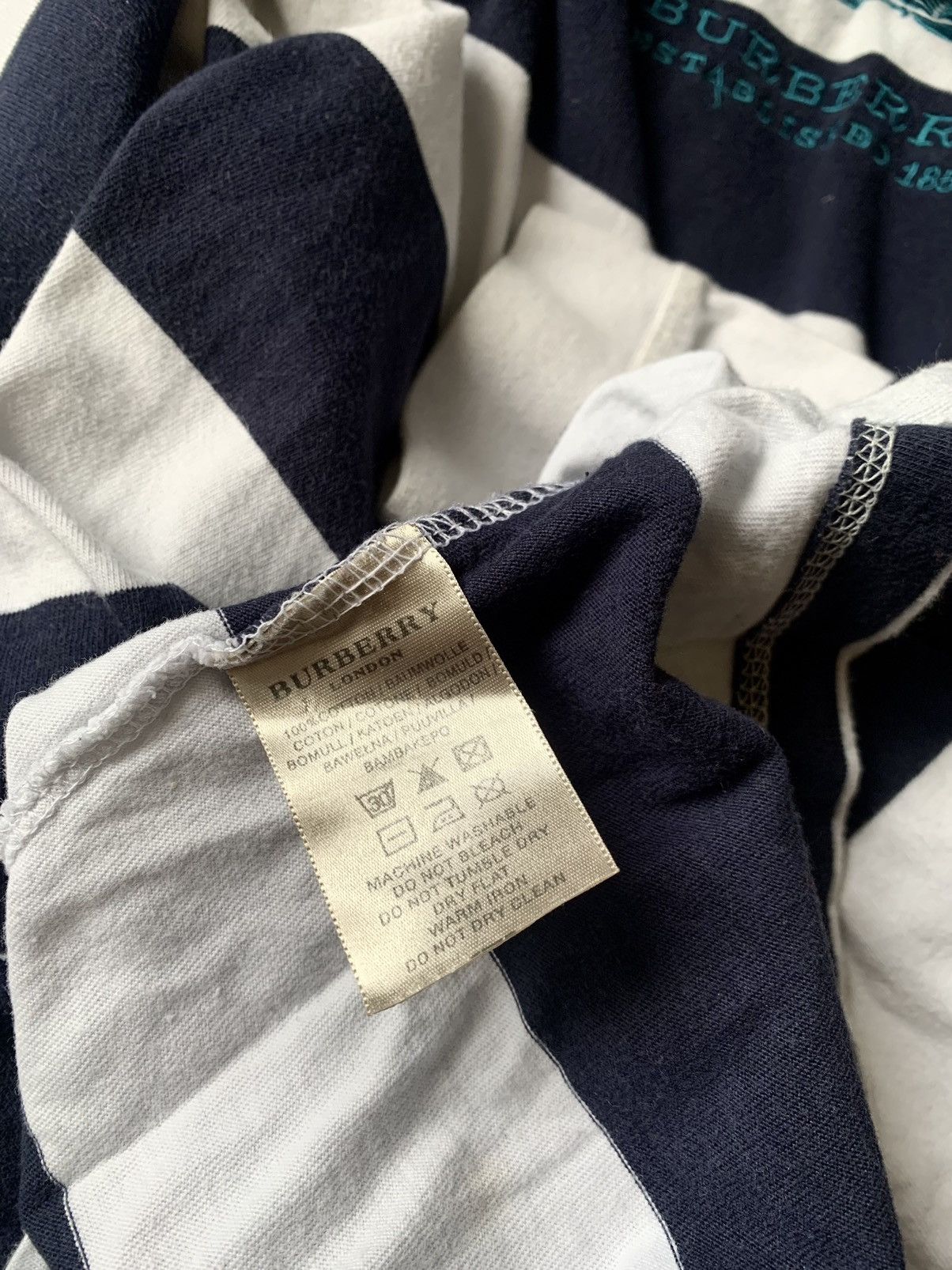 Burberry Burberry striped longsleeve polo Size US L / EU 52-54 / 3 - 8 Thumbnail