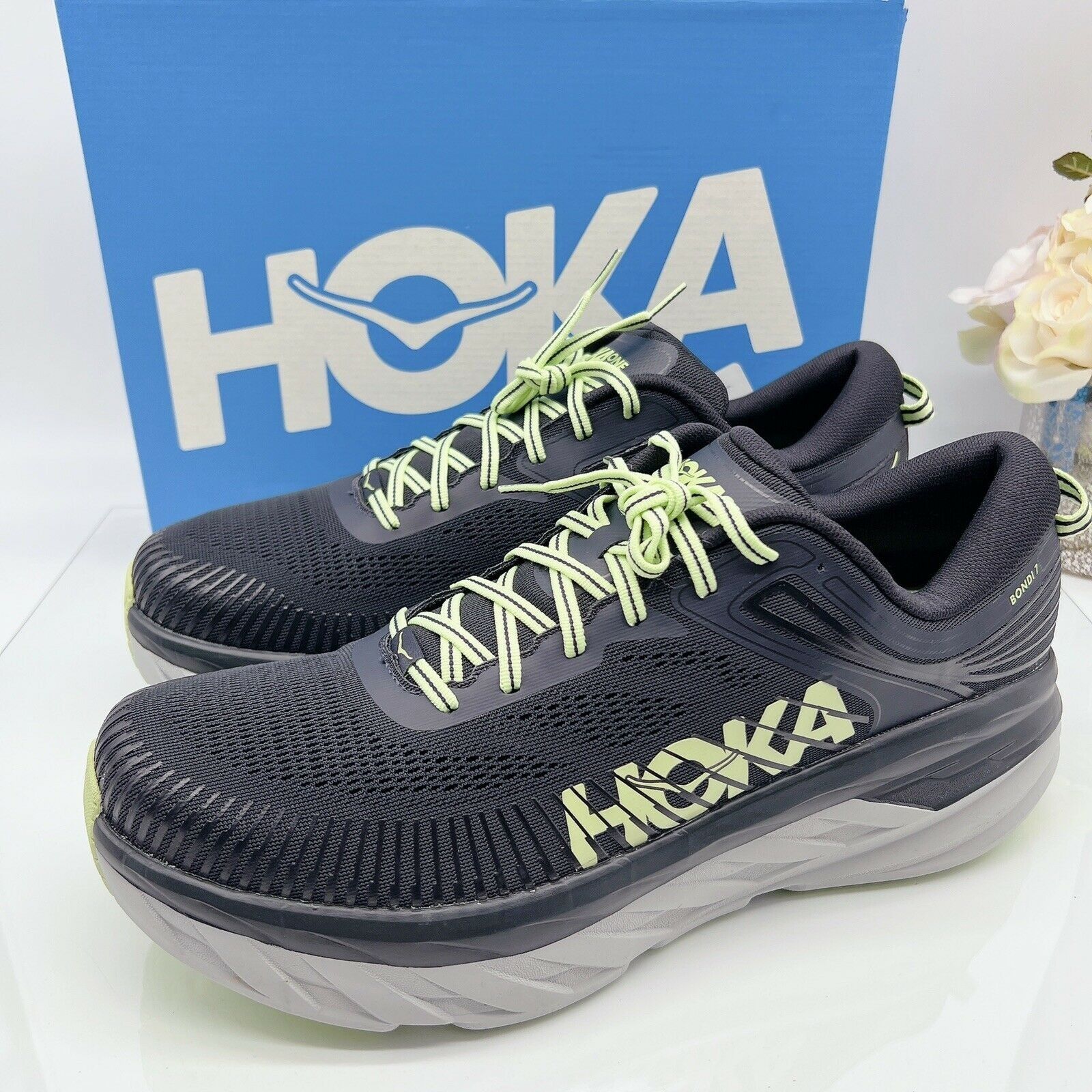 Hoka One One Hoka One One Bondi 7 Mens US 14 EE Running Shoe | Grailed