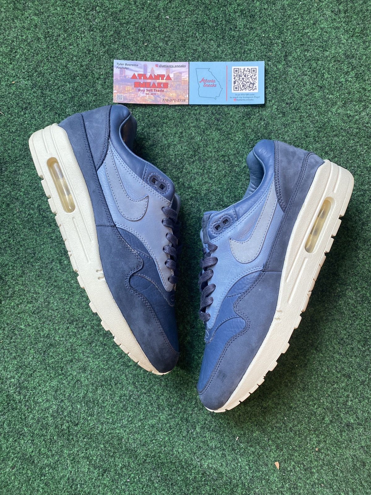 Air max 1 ocean fog pinnacle rare vintage buttery leather!