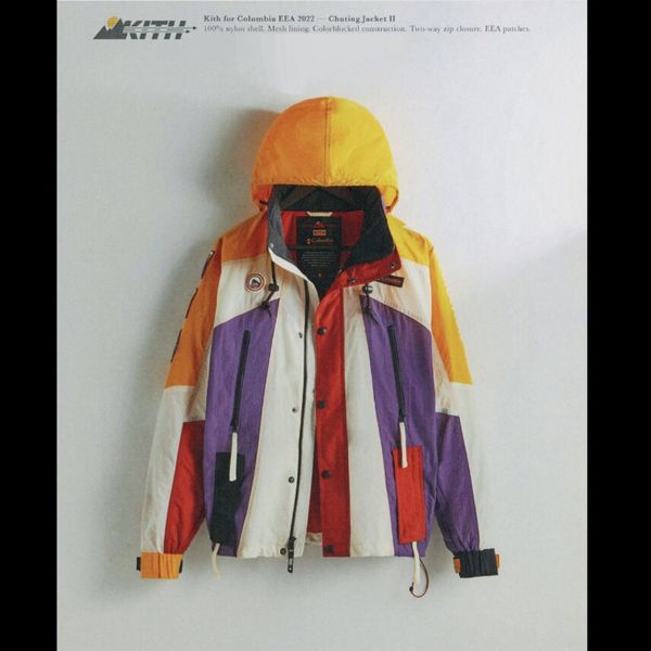 低価格の kith for columbia Chuting Jacket 2022 Golden