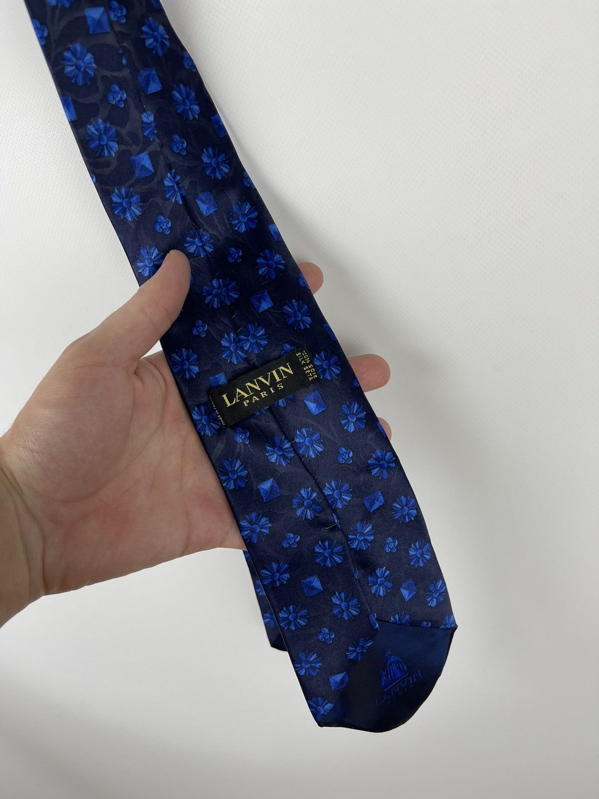 Lanvin Lanvin monogram 100% silk made in Italy tie Size ONE SIZE - 5 Thumbnail