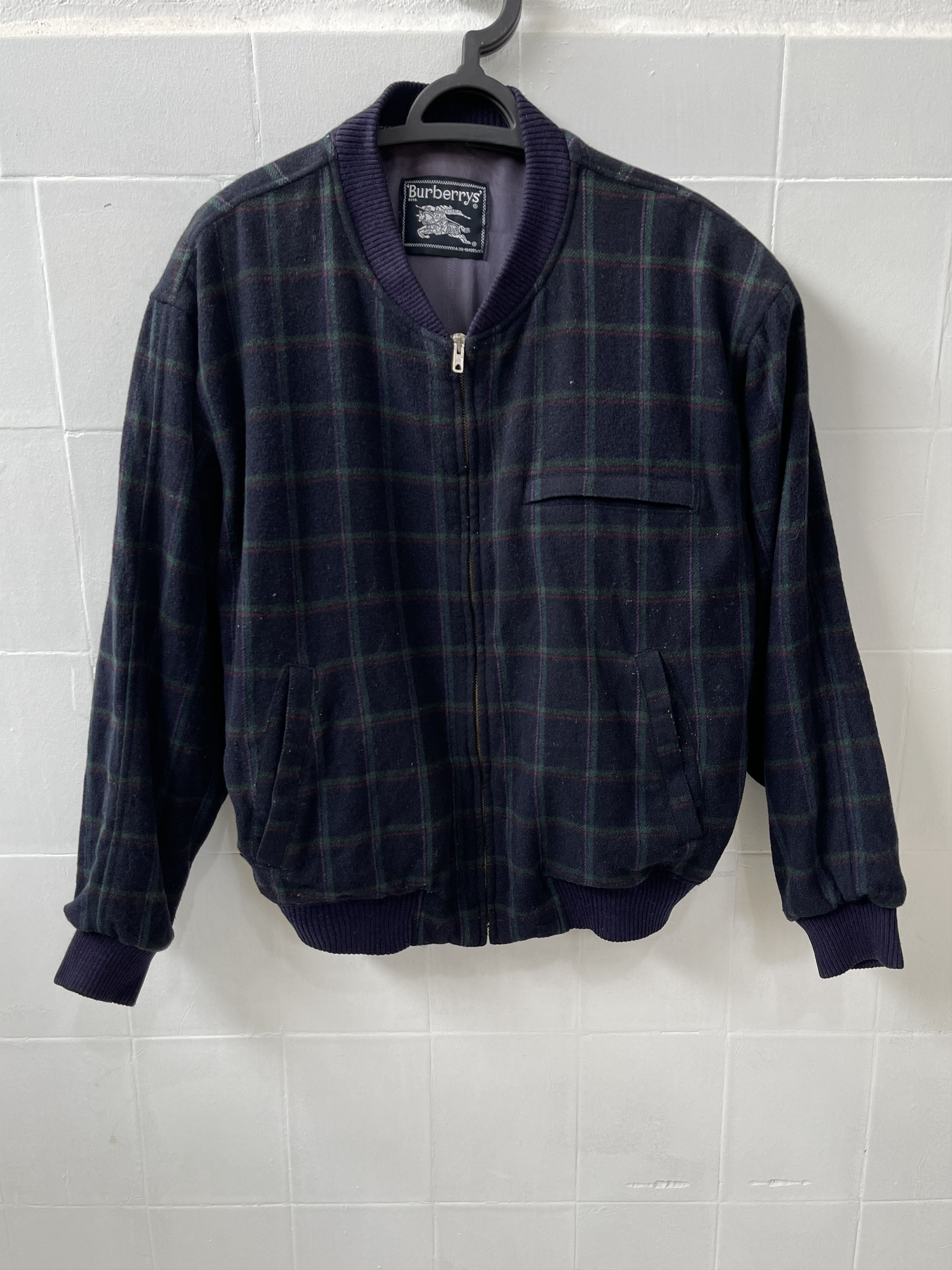 Burberry Vintage Bomber wool jacket Burberry size L Size US L / EU 52-54 / 3 - 6 Thumbnail